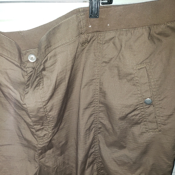 5X Plus Size 34/36W Brown Capris cropped Pants liz&me - Picture 2 of 4
